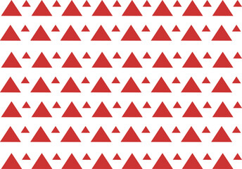 vector abstract pattern simple triangle red and white tribal ethnic traditional design for background ikat argyle gingham made in traditional textile center in india
