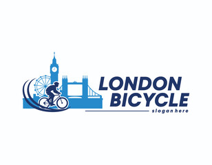 London cycle ride logo design Illustration