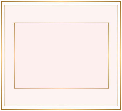 Vector illustration of an abstract background with golden frames and space for text