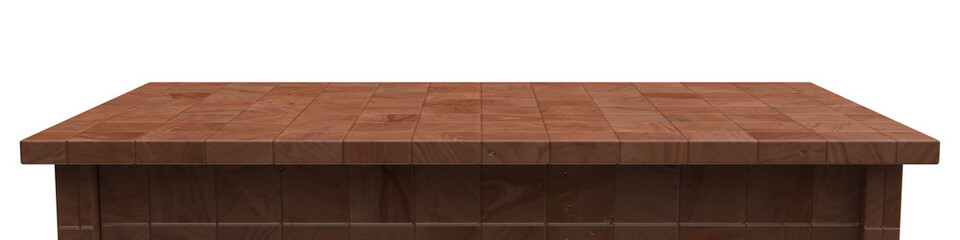 Wood table top 3D 