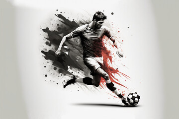 The Beautiful Game: An Illustrative Tribute to Soccer (AI Generated)