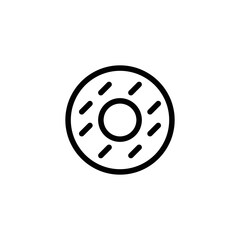 donut icon. outline icon