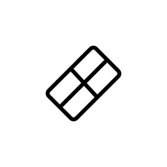 chocolate icon. outline icon