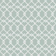 Fototapeta premium Hand Drawn doodle spotted squares Seamless pattern. Vintage abstract background from white squares