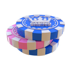 3D Casino Chips 
