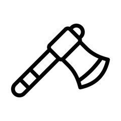 axe line icon illustration vector graphic 