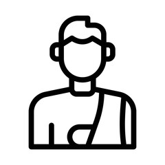 sling line icon illustration vector graphic