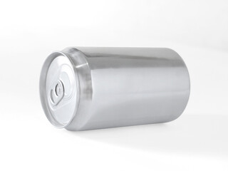 Energy drink soda can mockup template, isolated on light grey