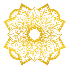 Gold Mandala art