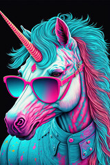 unicorn illustration vector