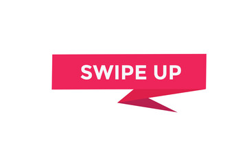 Swipe up button web banner templates. Vector Illustration