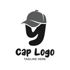 Letter Y Cap Logo Design Template Inspiration, Vector Illustration.