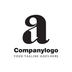 letter ai for logo company design