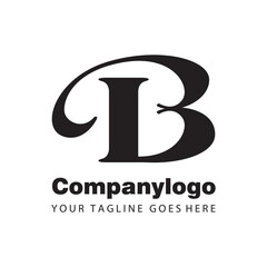 letter b for logo company design