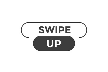 Swipe up button web banner templates. Vector Illustration
