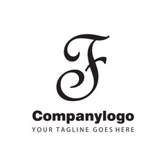 letter f for logo company design