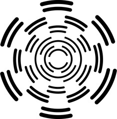 Vintage Boho Sunburst Vector