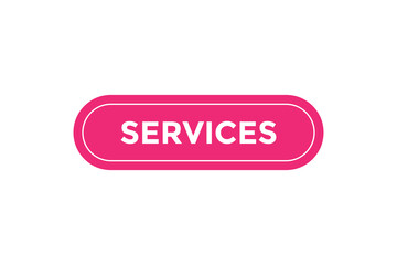 Services button web banner templates. Vector Illustration
