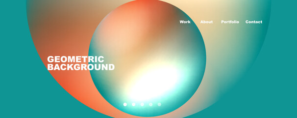 Trendy simple circle gradient abstract background. Vector Illustration For Wallpaper, Banner, Background, Card, Book Illustration, landing page