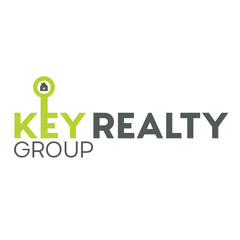 abstract key reality group logo design template