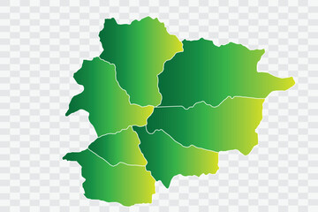 Fototapeta na wymiar Andorra Map yellowish green Color Background quality files png