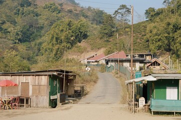 Fototapeta premium houses in the river