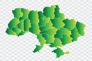 Ukraine Map yellowish green Color Background quality files png