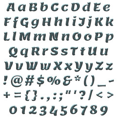 Decorative Alphabet and Numbers Set
