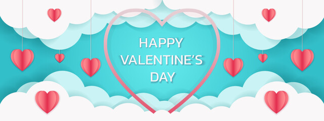 Happy Valentines Day February14 Love or Heart Card in Holiday or Presentation of Love