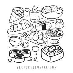 Japanese food colouring page