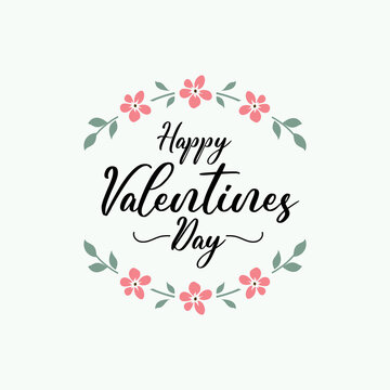 Happy Valentines Day romantic sticker and decorative greetings vector for your loved ones.