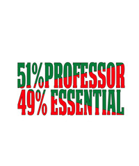 51%Professor 49% essential svg