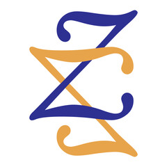 letter z icon illustration vector