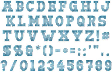 Decorative Alphabet and Numbers Set