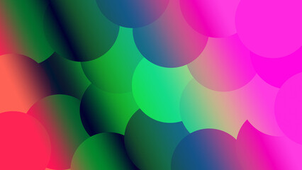 Creative abstract illustration with gradient. Patterns for your business design. circular tiles.  