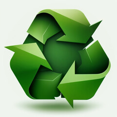 Obraz premium Beautiful icons of recycling (AI Generated)
