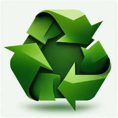Obraz premium Beautiful icons of recycling (AI Generated)