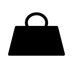 Handbag silhouette icon. Luggage icon. Vector.
