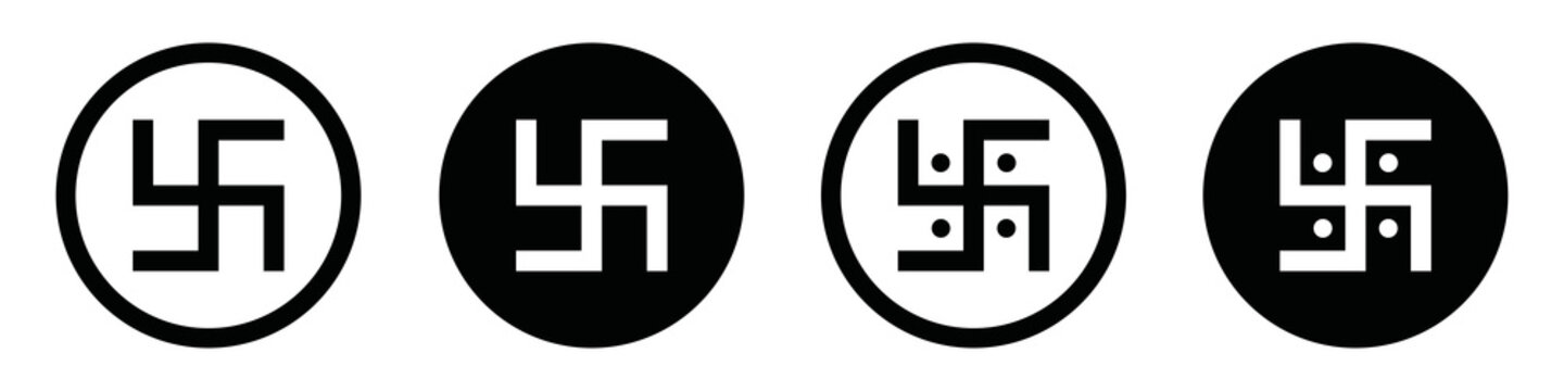 Swastica icon symbol, vector illustration