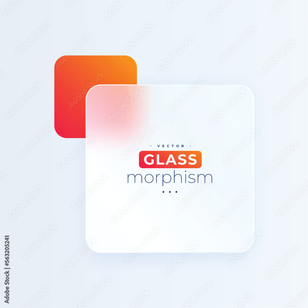 Poster futuristic glassmorphism background with minimal acrylic glass