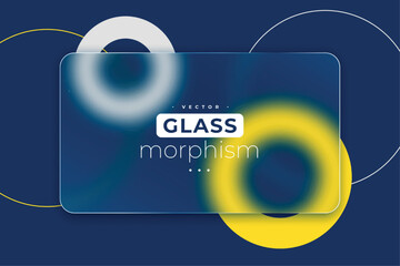 glass morphism background with transparent frosted effect