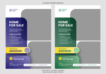 Real estate flyer template design
