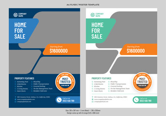 Real estate professional flyer template design