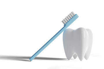 teeth care clinic background, 3d rendering