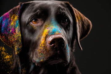 labrador retriever colorful