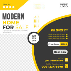 Real estate social media post bundle design, modern Real Estate social media post Template, Real estate social media post web banner template design	