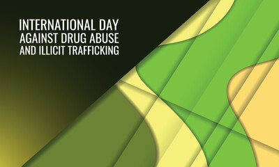  International Day against Drug Abuse and Illicit Trafficking
. Design suitable for greeting card poster and banner