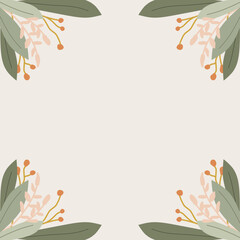 Flower frame background