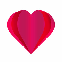 Pink heart. Love. Valentine's day. For invitations, postcards, greetings and your decor.