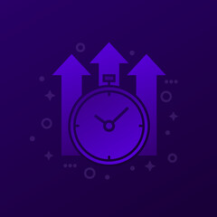 improve time icon, vector design